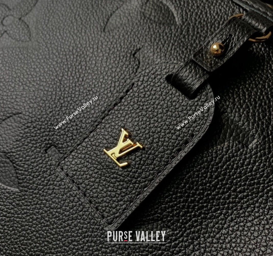 Louis Vuitton Trianon MM Top Handle Bag in Embossed Grained Leather M46487 Black 2023 (KI-231127090)