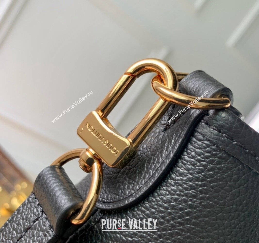 Louis Vuitton Trianon MM Top Handle Bag in Embossed Grained Leather M46487 Black 2023 (KI-231127090)