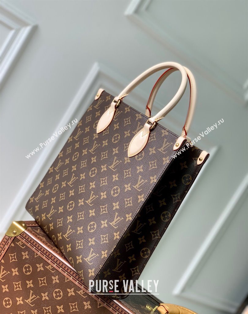 Louis Vuitton Sac Plat PM Tote bag M46263 Monogram Canvas/Nude 2023 (KI-231127095)