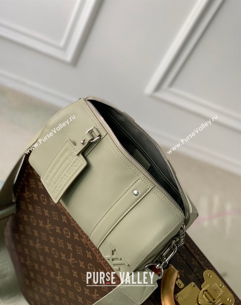 Louis Vuitton Mens City Keepall Bag in Cowhide Leather M22486 Sage Grey 2023 (KI-231128020)