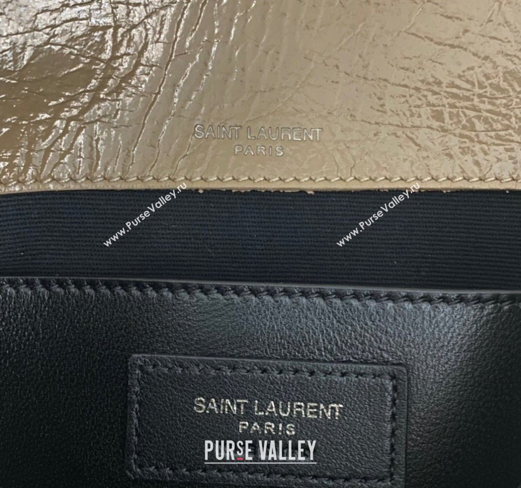 Saint Laurent Niki Baby Chain bag in Crinkled Lambskin 633160 Dark Apricot 2023 (nana-231129016)