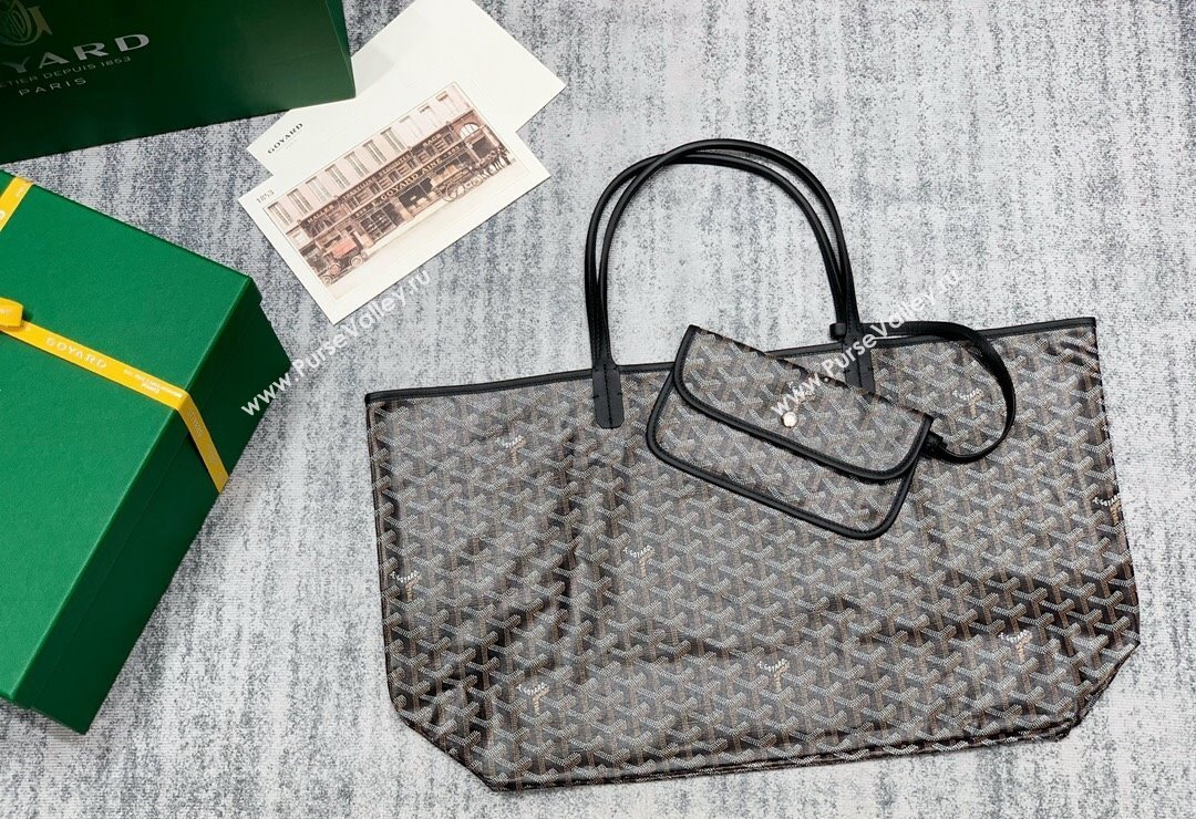 Goyard Saint Louis GM Tote Bag Black 2023 020146L (ZHANG-231130026)