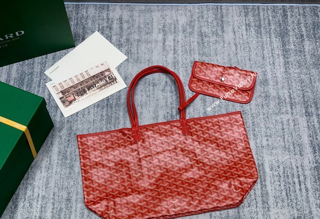 Goyard Saint Louis PM Tote Bag Red 2023 020146M (ZHANG-231130014)