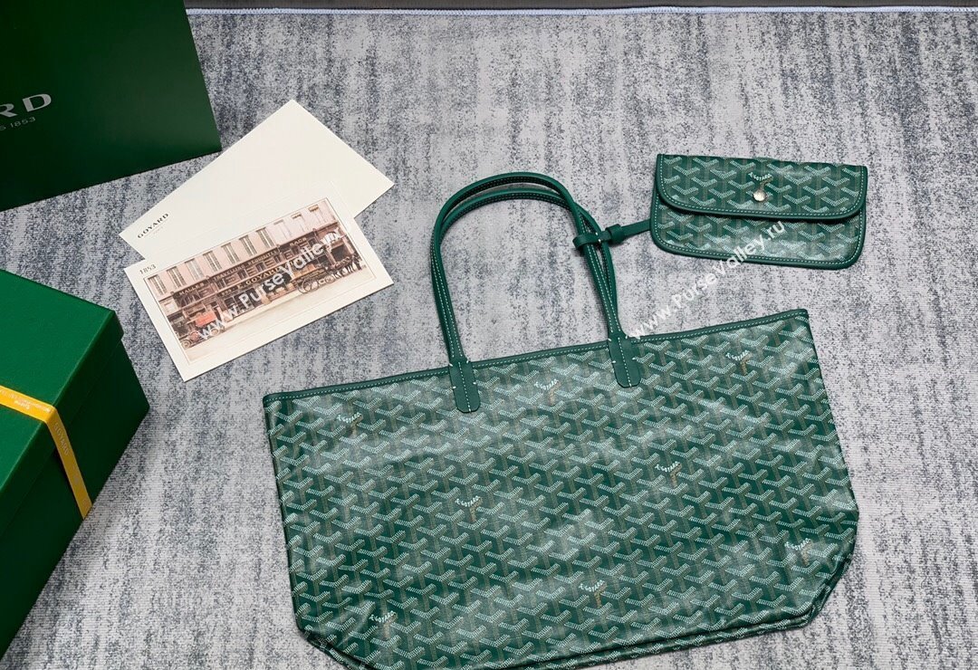 Goyard Saint Louis PM Tote Bag Green 2023 020146M (ZHANG-231130015)