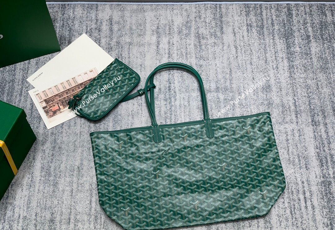 Goyard Saint Louis PM Tote Bag Green 2023 020146M (ZHANG-231130015)