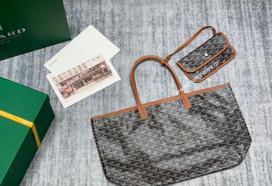 Goyard Saint Louis PM Tote Bag Brown 2023 020146M (ZHANG-231130016)