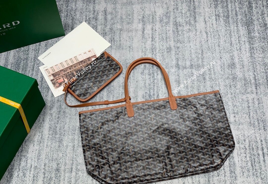 Goyard Saint Louis PM Tote Bag Brown 2023 020146M (ZHANG-231130016)