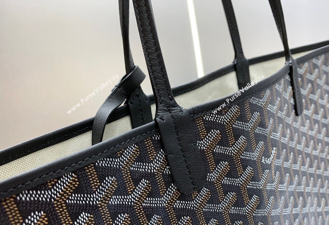 Goyard Saint Louis PM Tote Bag Black 2023 020146M (ZHANG-231130017)