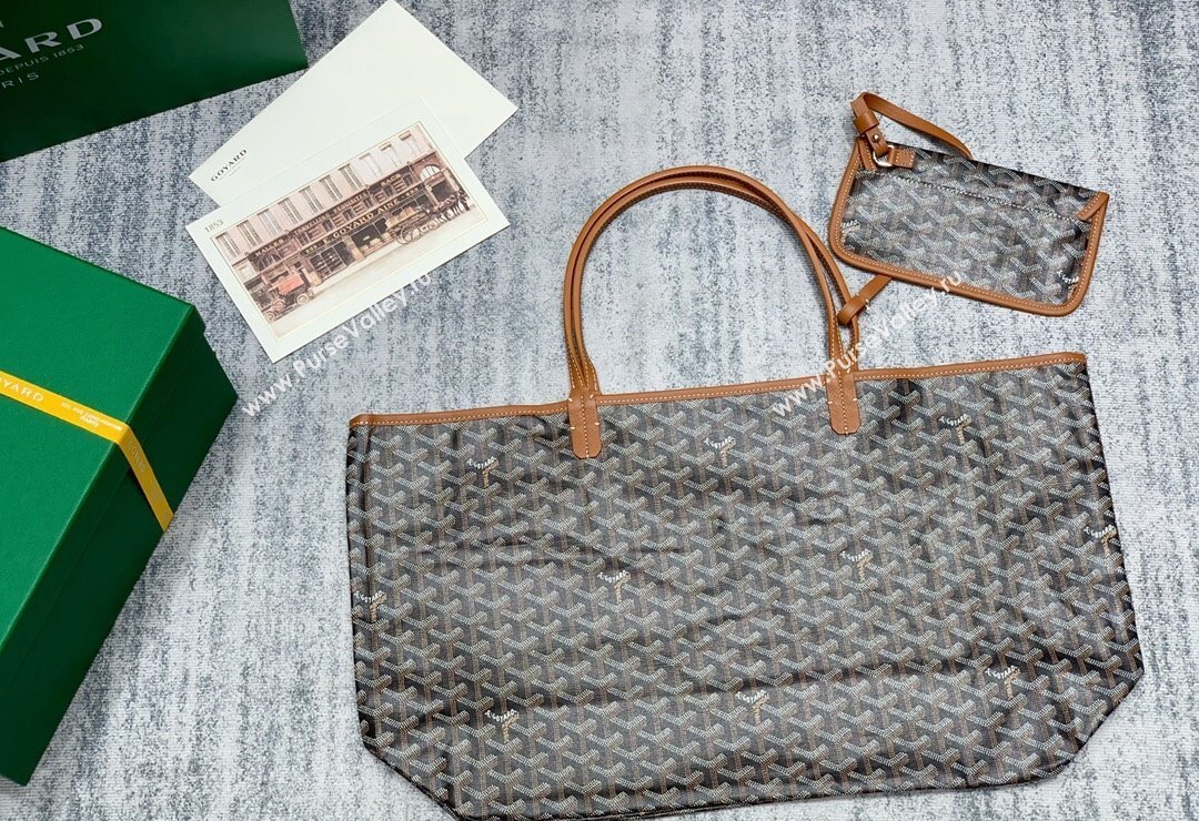 Goyard Saint Louis GM Tote Bag Brown 2023 020146L (ZHANG-231130022)