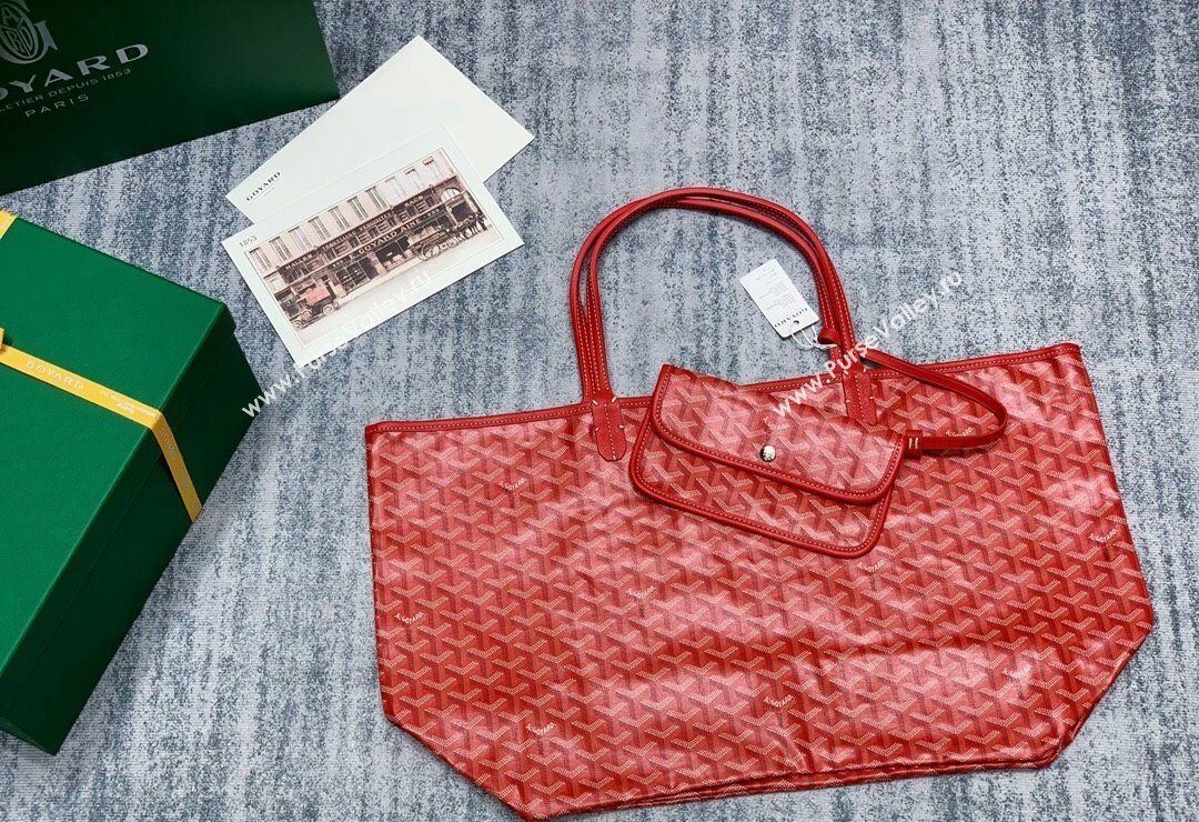 Goyard Saint Louis GM Tote Bag Red 2023 020146L (ZHANG-231130023)