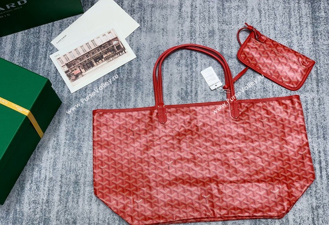 Goyard Saint Louis GM Tote Bag Red 2023 020146L (ZHANG-231130023)