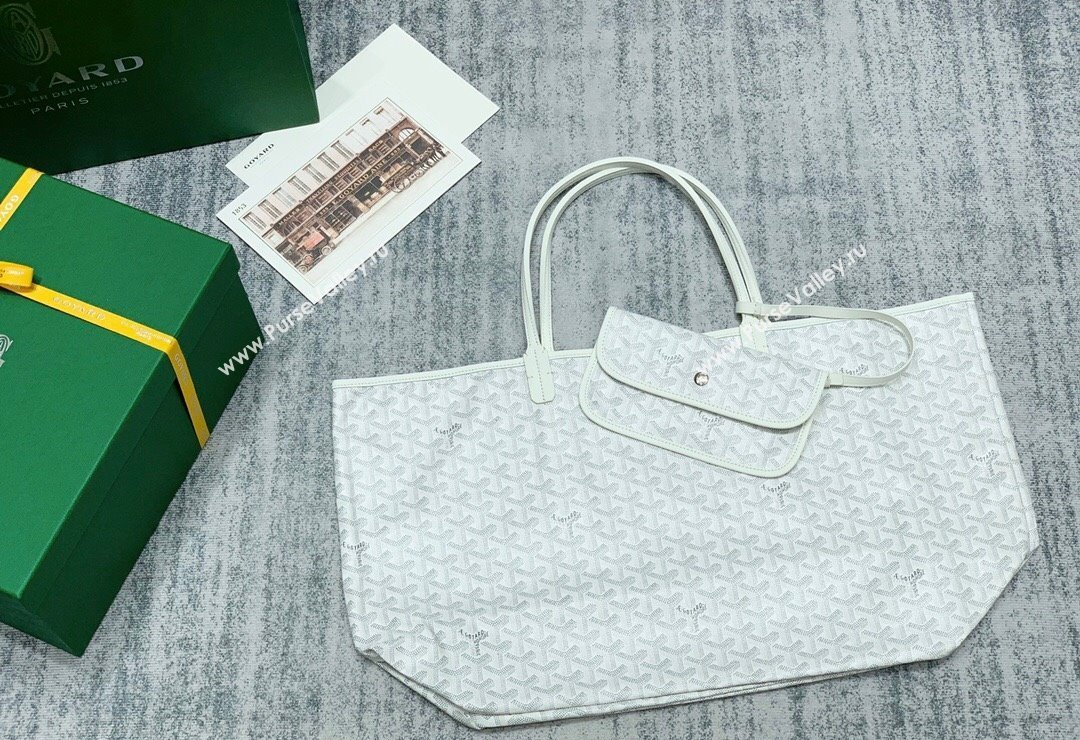 Goyard Saint Louis GM Tote Bag White 2023 020146L (ZHANG-231130024)