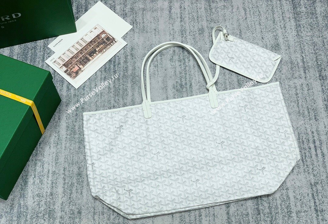 Goyard Saint Louis GM Tote Bag White 2023 020146L (ZHANG-231130024)