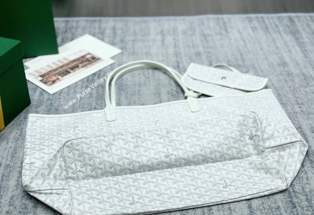 Goyard Saint Louis GM Tote Bag White 2023 020146L (ZHANG-231130024)