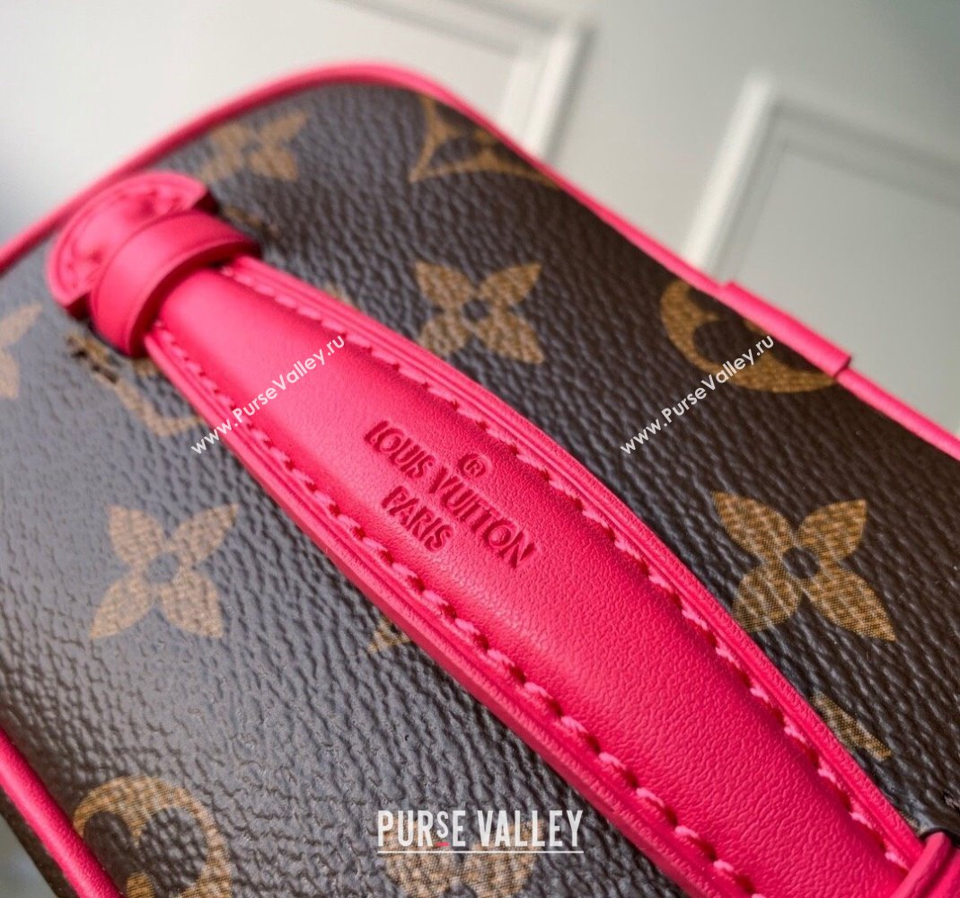 Louis Vuitton Nice Nano Toiletry Pouch M44936 Monogram Canvas/Fuchsia Pink 2023 (KI-231208030)