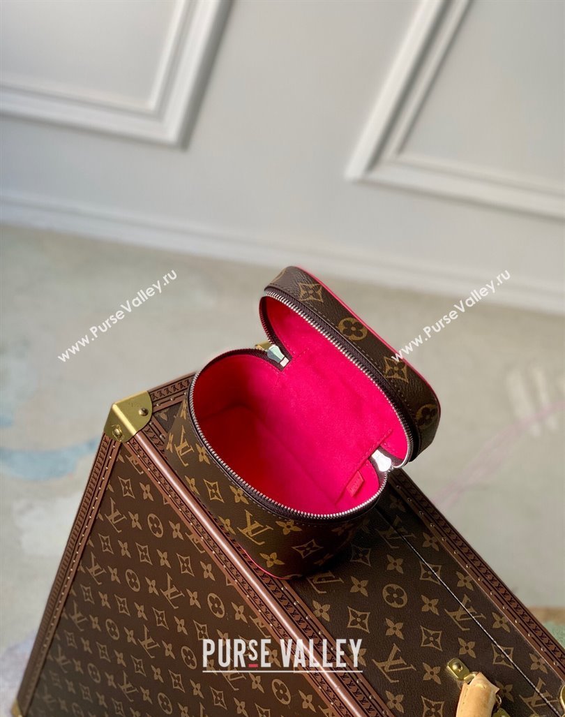 Louis Vuitton Nice Nano Toiletry Pouch M44936 Monogram Canvas/Fuchsia Pink 2023 (KI-231208030)