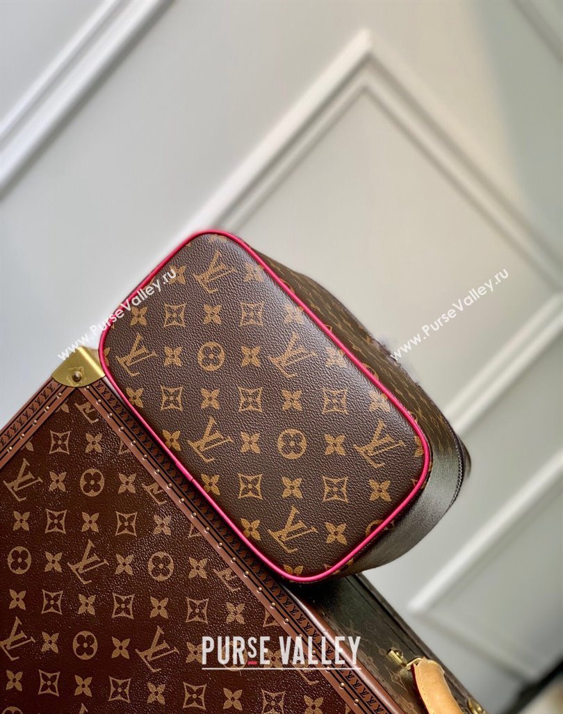 Louis Vuitton Nice BB Toiletry Pouch M44936 Monogram Canvas/Fuchsia Pink 2023 (KI-231208032)