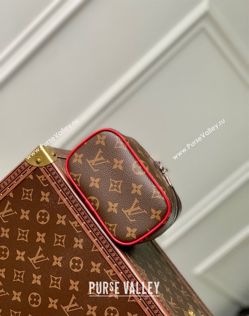 Louis Vuitton Nice Nano Toiletry Pouch M44936 Monogram Canvas/Rouge Red 2023 (KI-231208033)