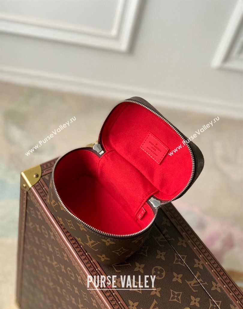 Louis Vuitton Nice Nano Toiletry Pouch M44936 Monogram Canvas/Rouge Red 2023 (KI-231208033)