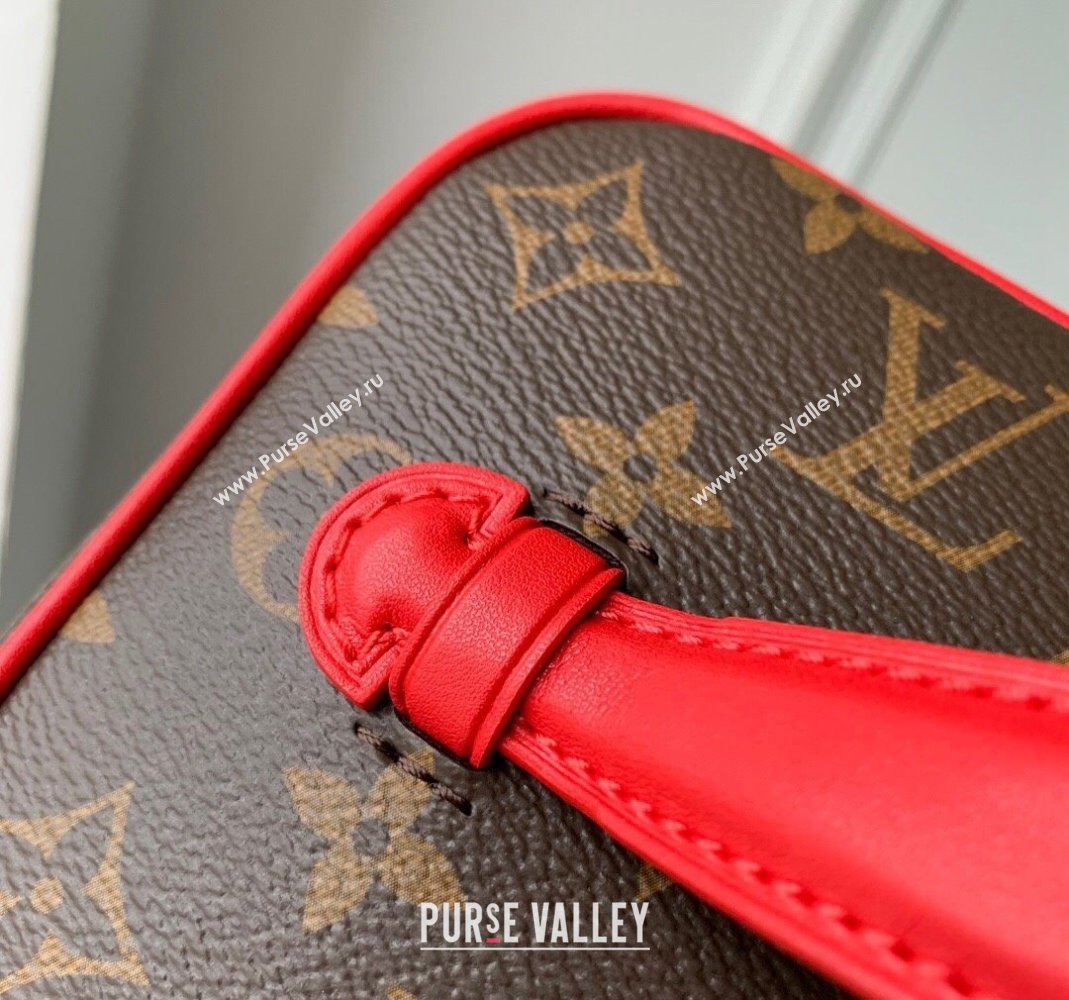 Louis Vuitton Nice BB Toiletry Pouch M46766 Monogram Canvas/Rouge Red 2023 (KI-231208034)