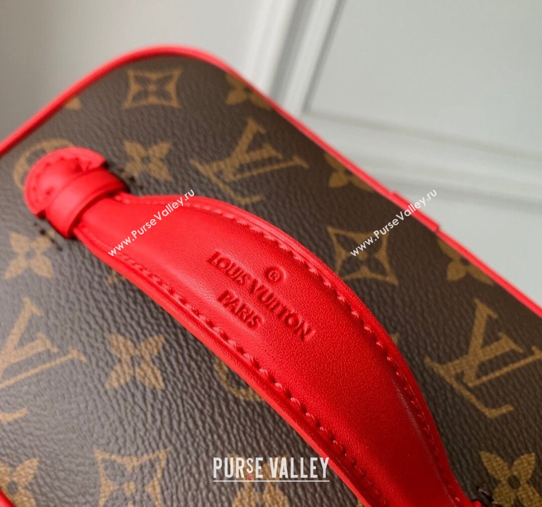 Louis Vuitton Nice BB Toiletry Pouch M46766 Monogram Canvas/Rouge Red 2023 (KI-231208034)