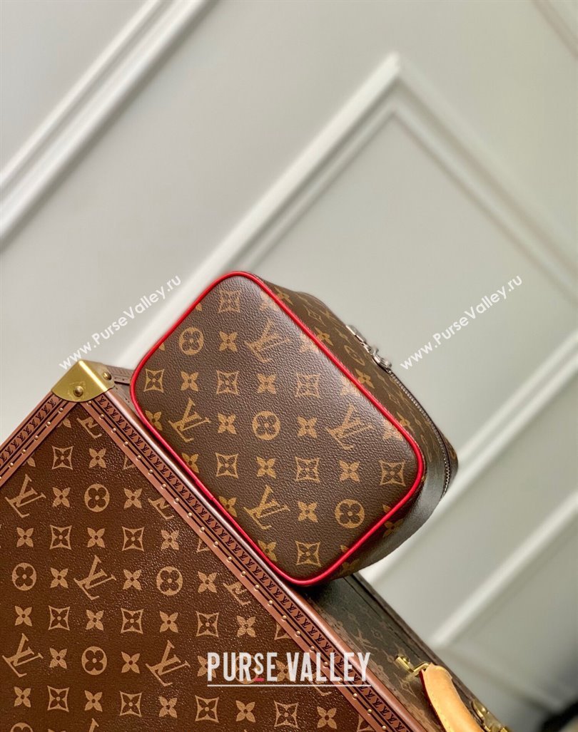 Louis Vuitton Nice BB Toiletry Pouch M46766 Monogram Canvas/Rouge Red 2023 (KI-231208034)