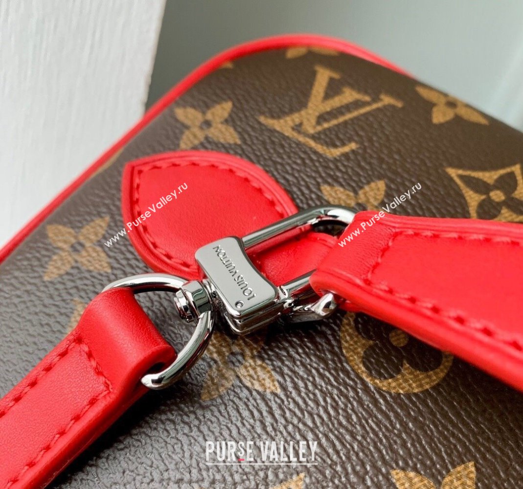 Louis Vuitton Nice BB Toiletry Pouch M42265 Monogram Canvas/Rouge Red 2023 (KI-231208035)