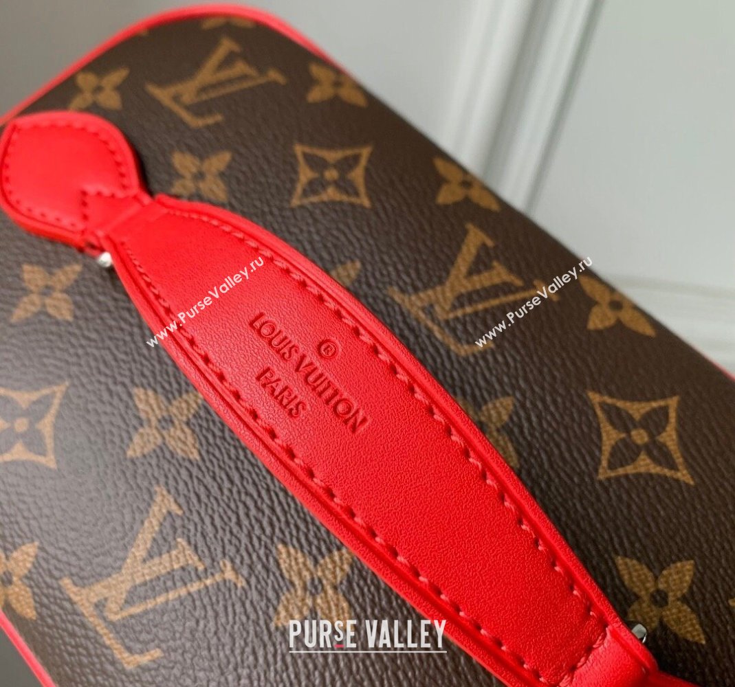 Louis Vuitton Nice BB Toiletry Pouch M42265 Monogram Canvas/Rouge Red 2023 (KI-231208035)