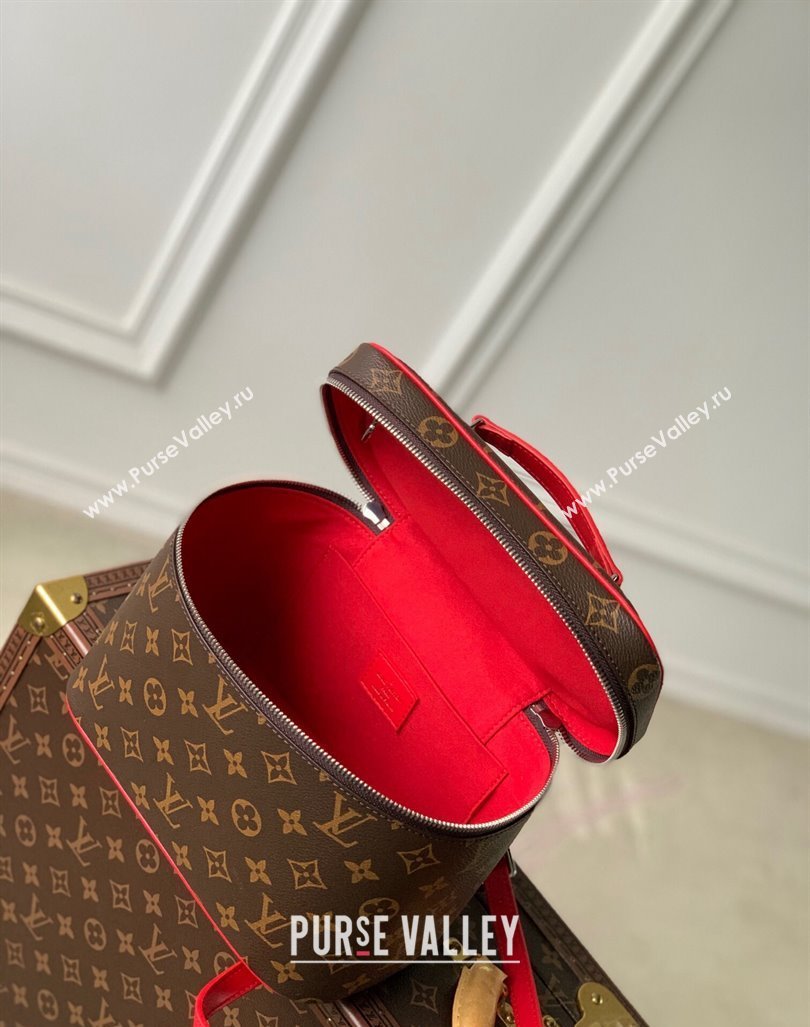 Louis Vuitton Nice BB Toiletry Pouch M42265 Monogram Canvas/Rouge Red 2023 (KI-231208035)