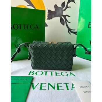 Bottega Veneta Mini Loop Camera Bag in Intrecciato Leather Raintree Green 2023 723547 (WT-231212042)