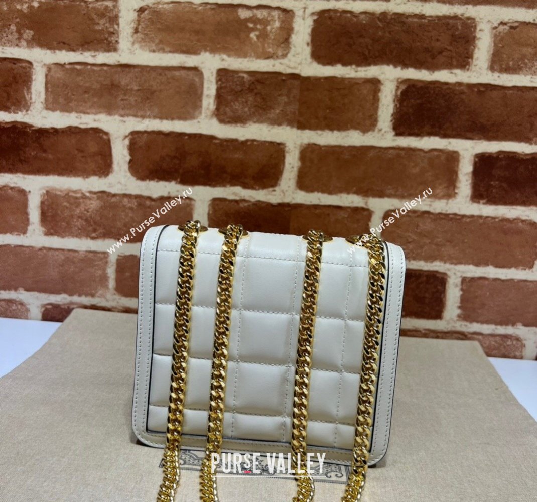 Gucci Deco quilted leather Mini Shoulder bag 741457 White 2023 (DLH-231209024)