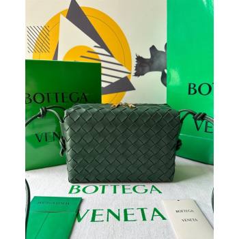 Bottega Veneta Small Loop Camera Bag in Intrecciato Leather Raintree Green 2023 736130 (WT-231212047)