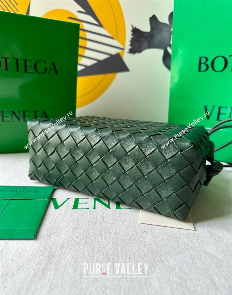 Bottega Veneta Small Loop Camera Bag in Intrecciato Leather Raintree Green 2023 736130 (WT-231212047)