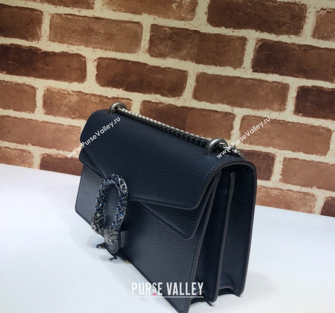Gucci Dionysus Leather Shoulder Bag in Grained Leather 400249 Black 2025 (DLH-250210099)