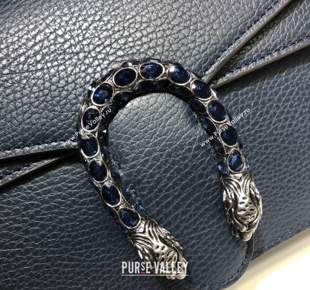 Gucci Dionysus Leather Shoulder Bag in Grained Leather 400249 Black 2025 (DLH-250210099)