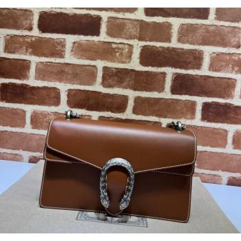 Gucci Dionysus Leather Shoulder Bag in Smooth Leather 400249 Brown 2023 (DLH-231209043)