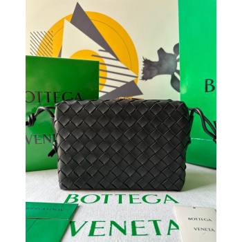 Bottega Veneta Small Loop Camera Bag in Intrecciato Leather Black 2023 736130 (WT-231212051)