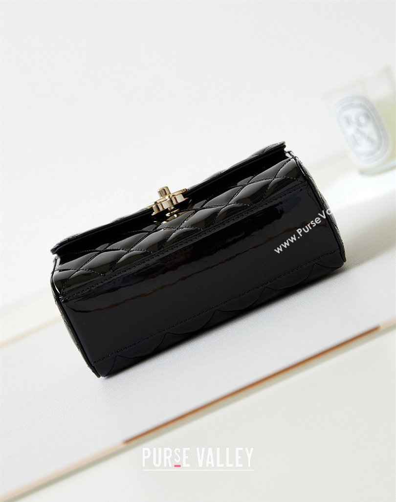 Chanel Patent Calfskin Small Box Bag AS4511 Black 2023 (yezi-231208024)