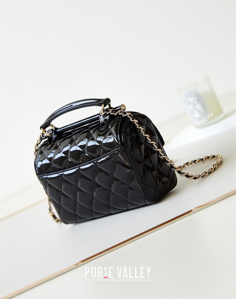 Chanel Patent Calfskin Small Box Bag AS4511 Black 2023 (yezi-231208024)