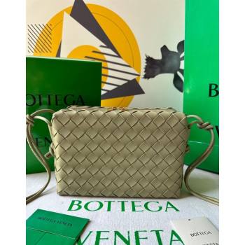 Bottega Veneta Small Loop Camera Bag in Intrecciato Leather Travetine Green 2023 736130 (WT-231212053)