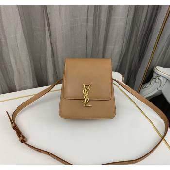 Saint Laurent Kaia NORTH/SOUTH Satchel in Vegetable-tanned Leather 668809 Apricot 2023 (nana-231211073)