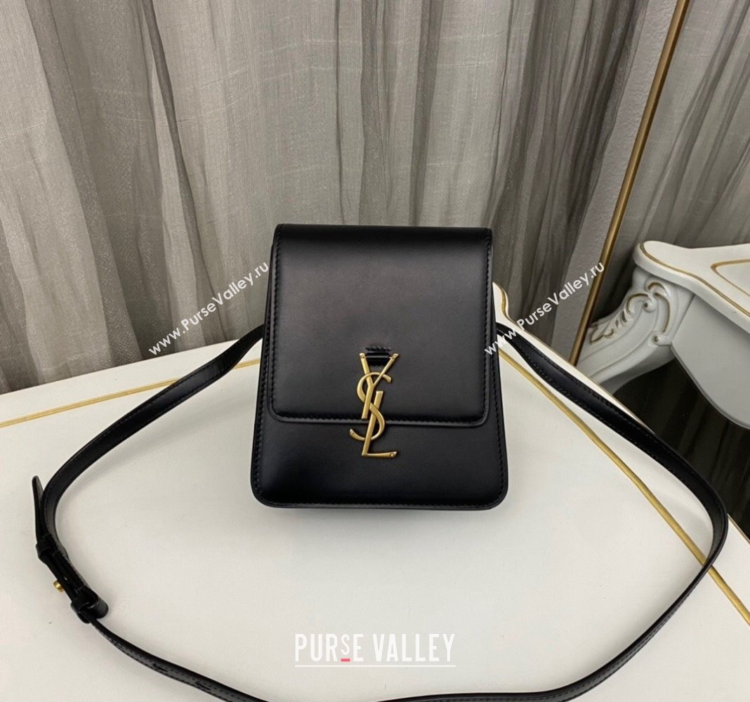 Saint Laurent Kaia NORTH/SOUTH Satchel in Vegetable-tanned Leather 668809 Black 2023 (nana-231211074)