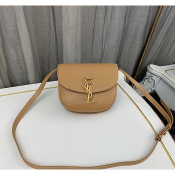 Saint Laurent Kaia Small Satchel Bag in Smooth Leather 619740 Apricot 2023 (nana-231211075)