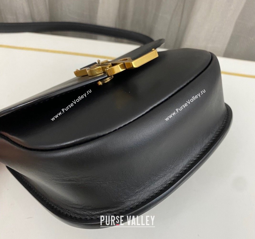 Saint Laurent Kaia Small Satchel Bag in Smooth Leather 619740 Black 2023 (nana-231211076)