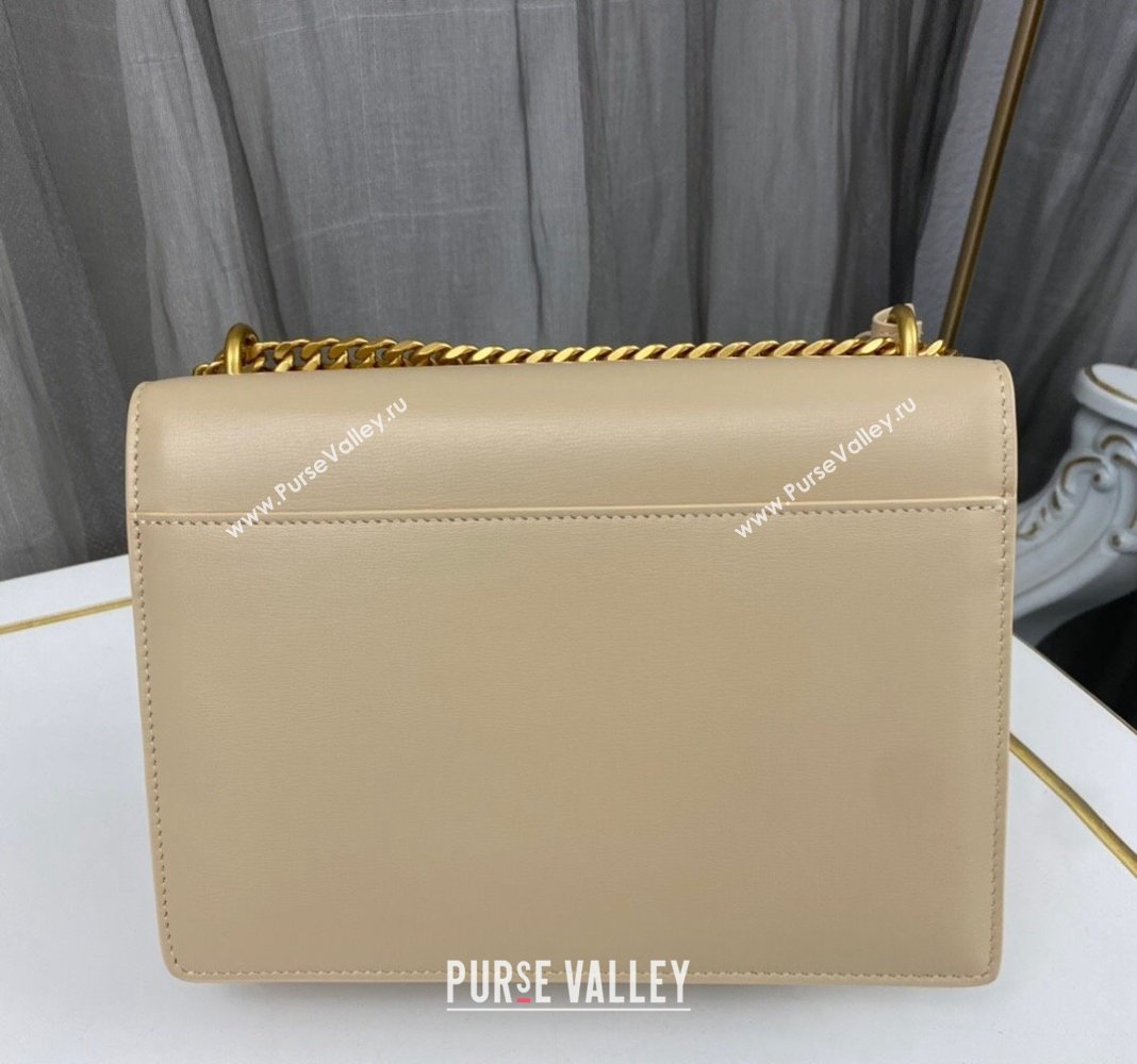 Saint Laurent Sunset Medium Bag in Box Leather 442906 Apricot/Gold 2023 (nana-231211083)