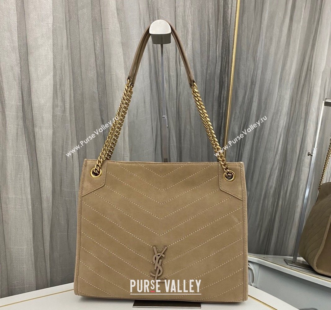 Saint Laurent Niki Medium Shopping Bag in Suede Beige 577999 2023 (nana-231211088)