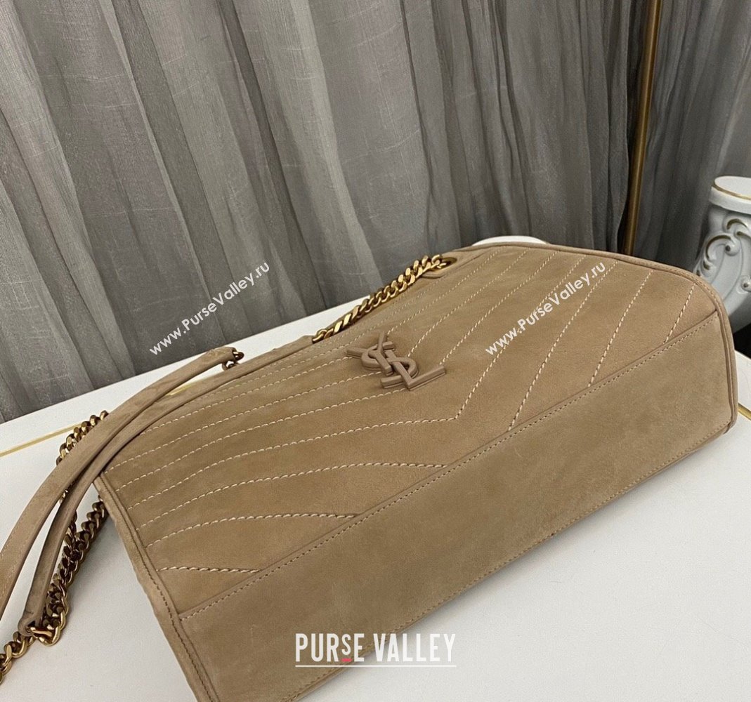 Saint Laurent Niki Medium Shopping Bag in Suede Beige 577999 2023 (nana-231211088)