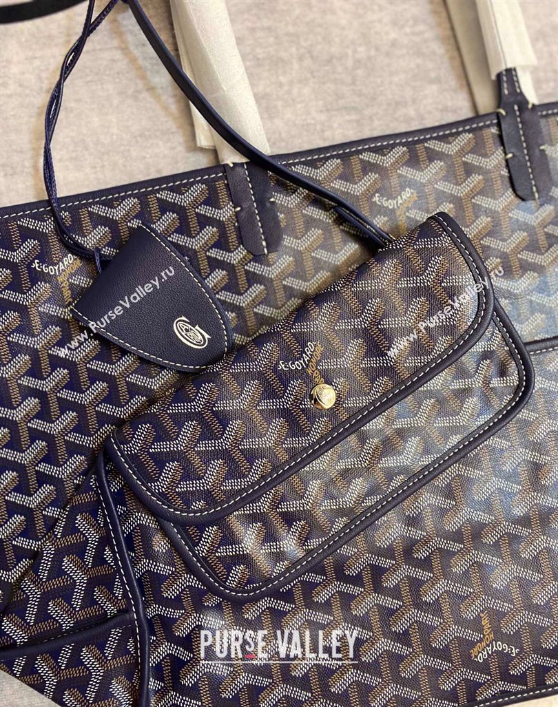 Goyard Anjou PM Tote Bag Navy Blue 2023 1211 (ZHANG-231211092)