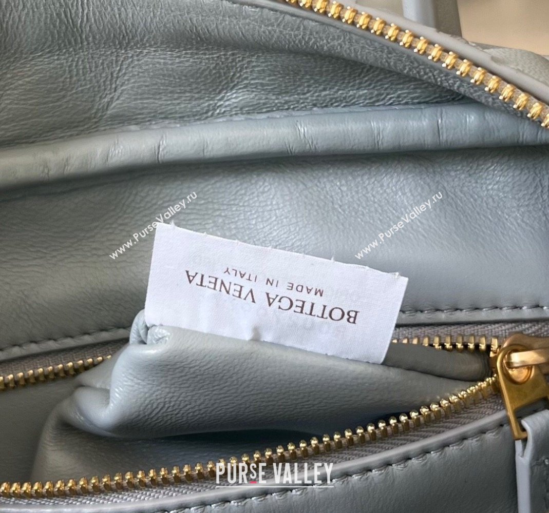 Bottega Veneta Small Getaway Top Handle Bag in Intrecciato Leather Agate grey 2023 776736 (WT-231212057)