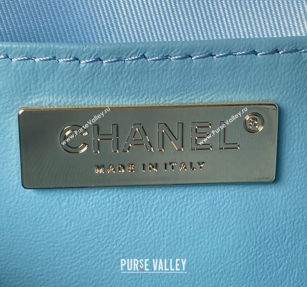 Chanel Lambskin Star Handbag AS4579 Light Blue 2023 (yezi-231208004)